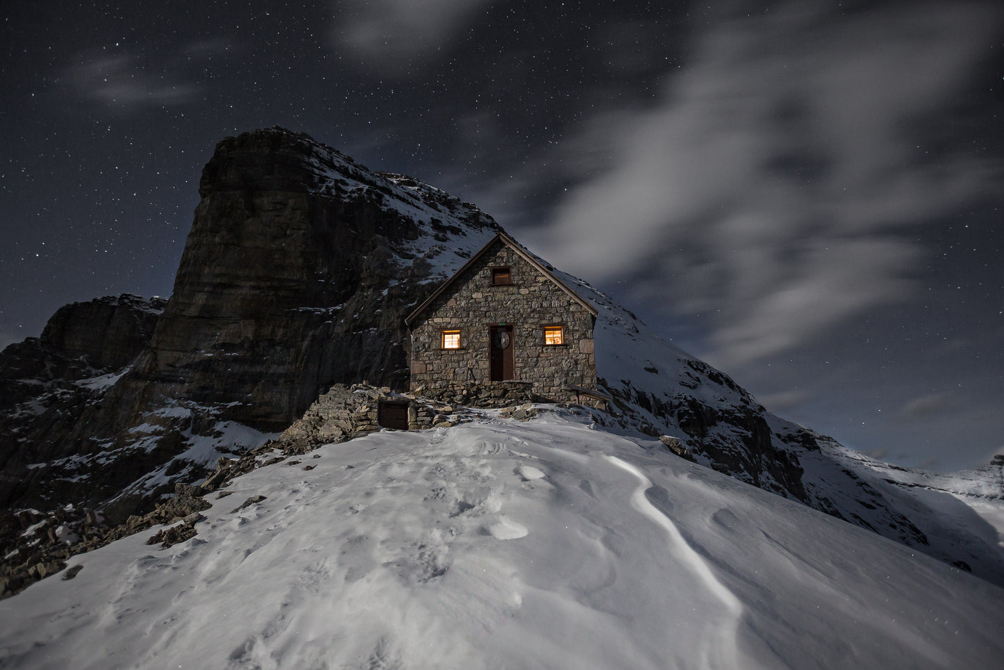 Night at Abbot Pass